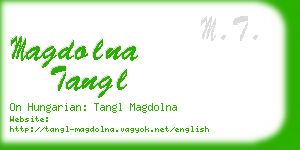 magdolna tangl business card